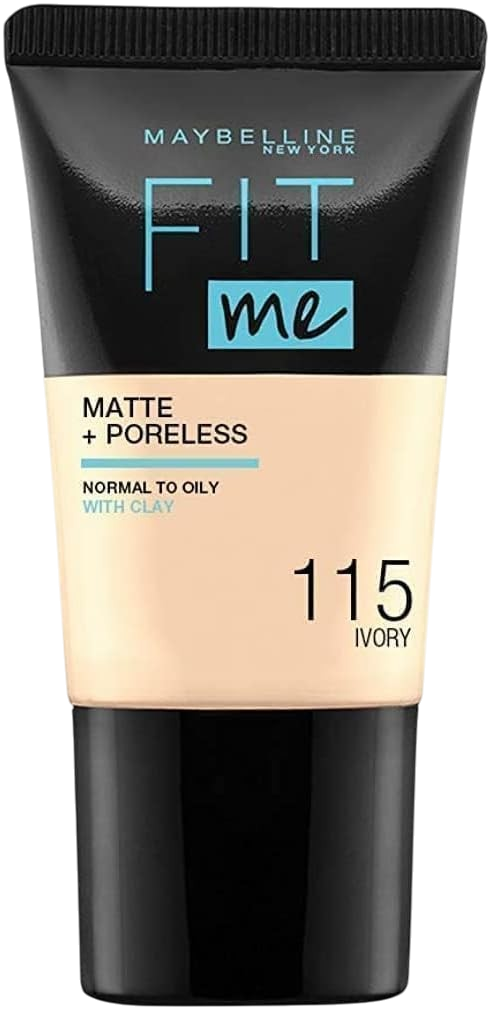 Maybelline Fit Me Matte & Poreless Liquid Foundation - Ivory 115, 18 ml