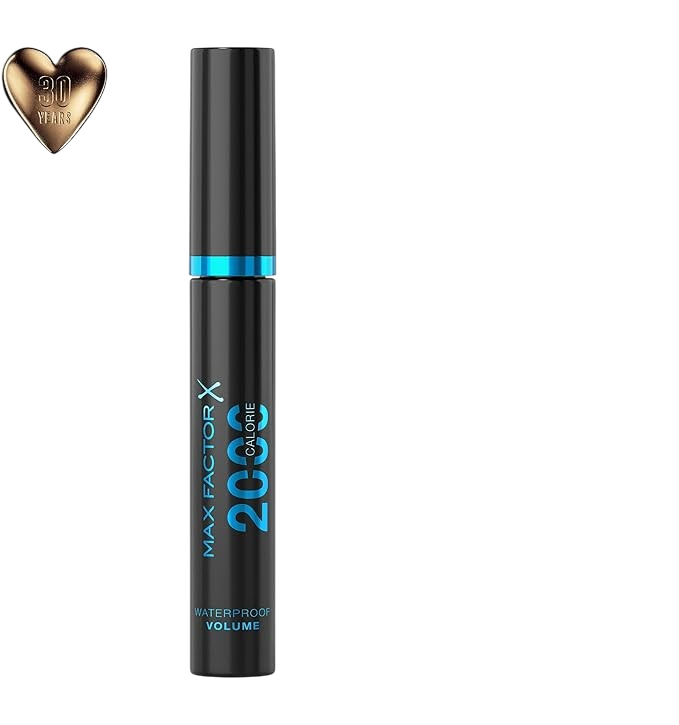 Max Factor 2000 Calorie Waterproof Volume Mascara, Smudge Proof, Black, 9 ml