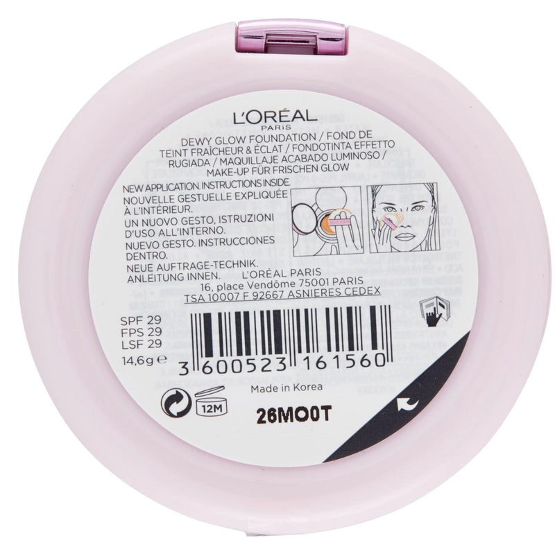 L'Oréal Nude Magique Cushion Foundation 7 Golden Beige 14.6g