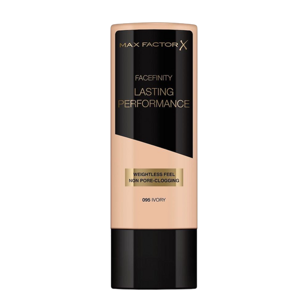 Max Factor Lasting Performance Liquid Foundation, Ivory, Full Coverage, Flawless and Radiant Finish, Lightweight Formula, Smudge Resistant, Non Pore-Clogging, Fragrance Free, 35ml