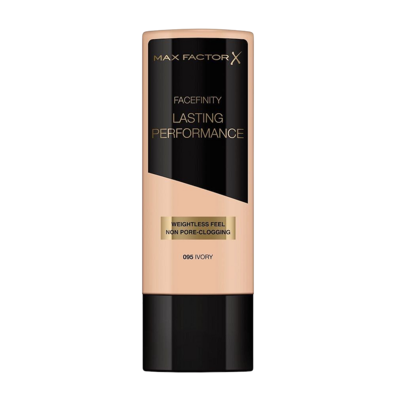 Max Factor Lasting Performance Liquid Foundation, Ivory, Full Coverage, Flawless and Radiant Finish, Lightweight Formula, Smudge Resistant, Non Pore-Clogging, Fragrance Free, 35ml