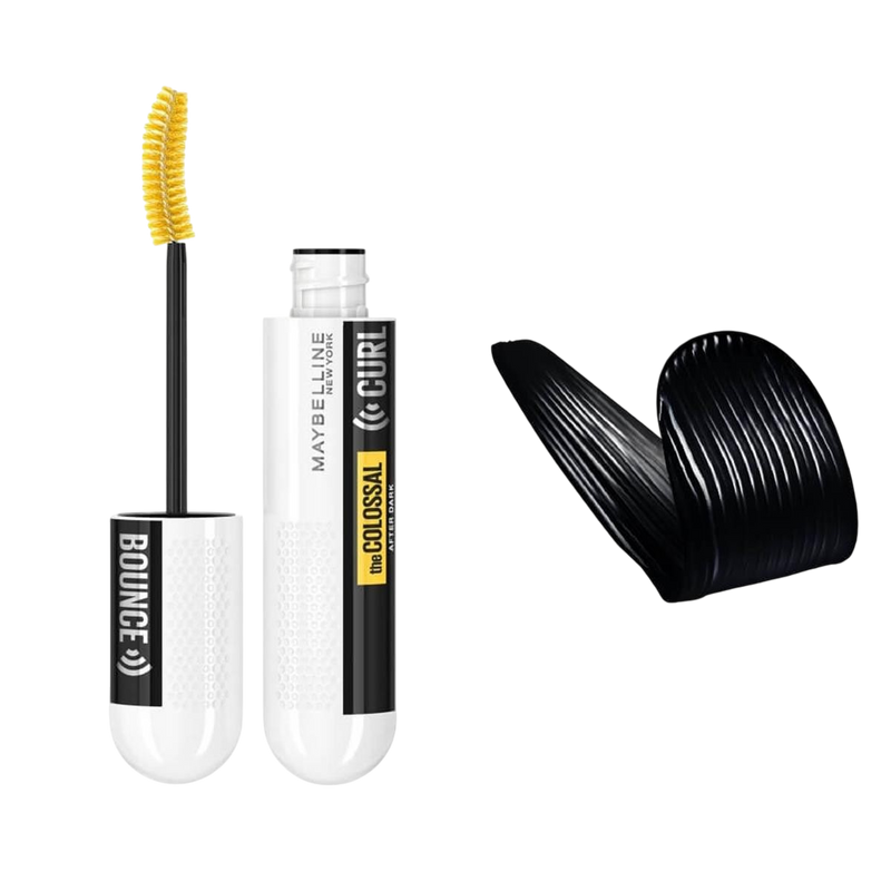 Maybelline New York Colossal Curl Bounce Mascara, Big Bouncy Curl Volume, Up To 24 Hour Wear, Clump Free, After Dark