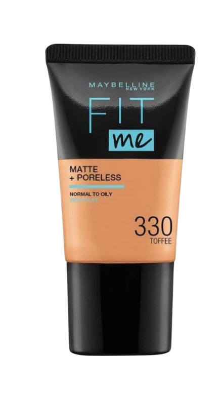 Maybelline Fit Me Foundation Matte & Poreless With Clay 330 Toffee 18ml