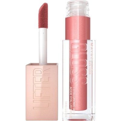 Maybelline Lifter Gloss, Hydrating Lip Gloss with Hyaluronic Acid, 003 Moon (Nude Pink)