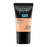 Maybelline New York Liquid Foundation, Matte & Poreless, Full Coverage Blendable Normal to Oily Skin, Fit Me, 220 Natural Beige, 18ml