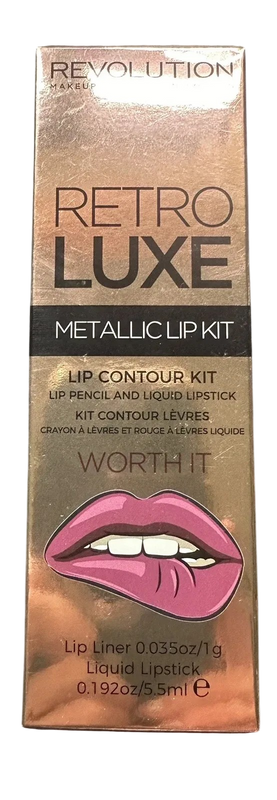 Revolution Worth It Retro Luxe Metallic Lip Kit