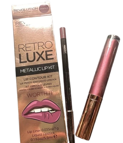 Revolution Worth It Retro Luxe Metallic Lip Kit