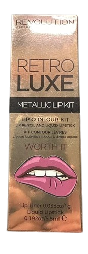 Revolution Worth It Retro Luxe Metallic Lip Kit