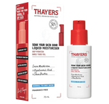 Thayers Soak Your Skin 80HR Liquid Moisturizer - Face Moisturizer with Hyaluronic Acid and Snow Mushroom - Dermatologist Tested Skin Care for Normal to Dry Skin - 75 ml